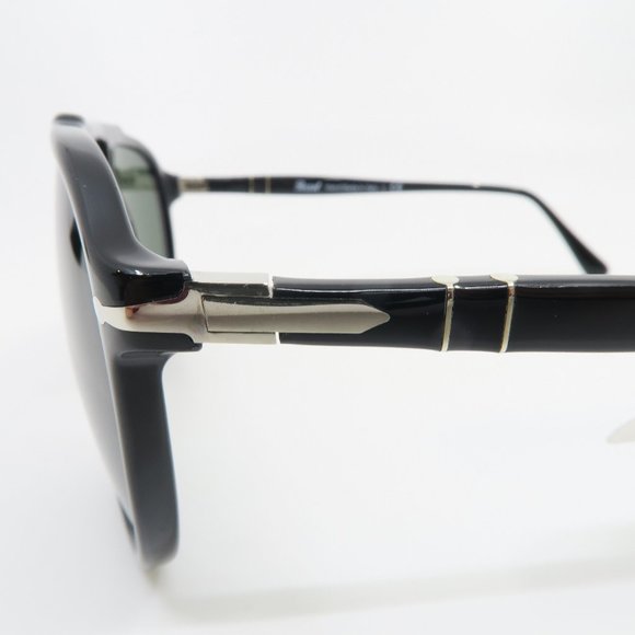 Persol 3217-S 95/31 Pilot Black Green Lenses - Picture 4 of 6